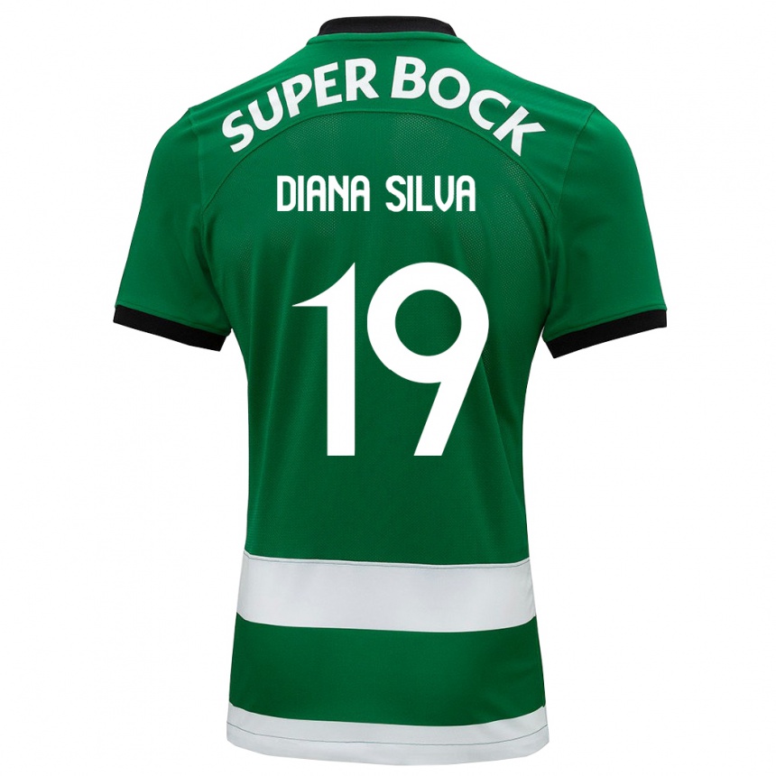 Hombre Fútbol Camiseta Diana Micaela Abreu De Sousa E Silva #19 Verde 1ª Equipación 2023/24 Perú