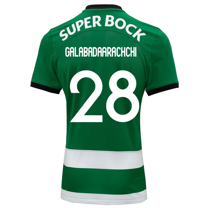 Hombre Fútbol Camiseta Jacinta Galabadaarachchi #28 Verde 1ª Equipación 2023/24 Perú