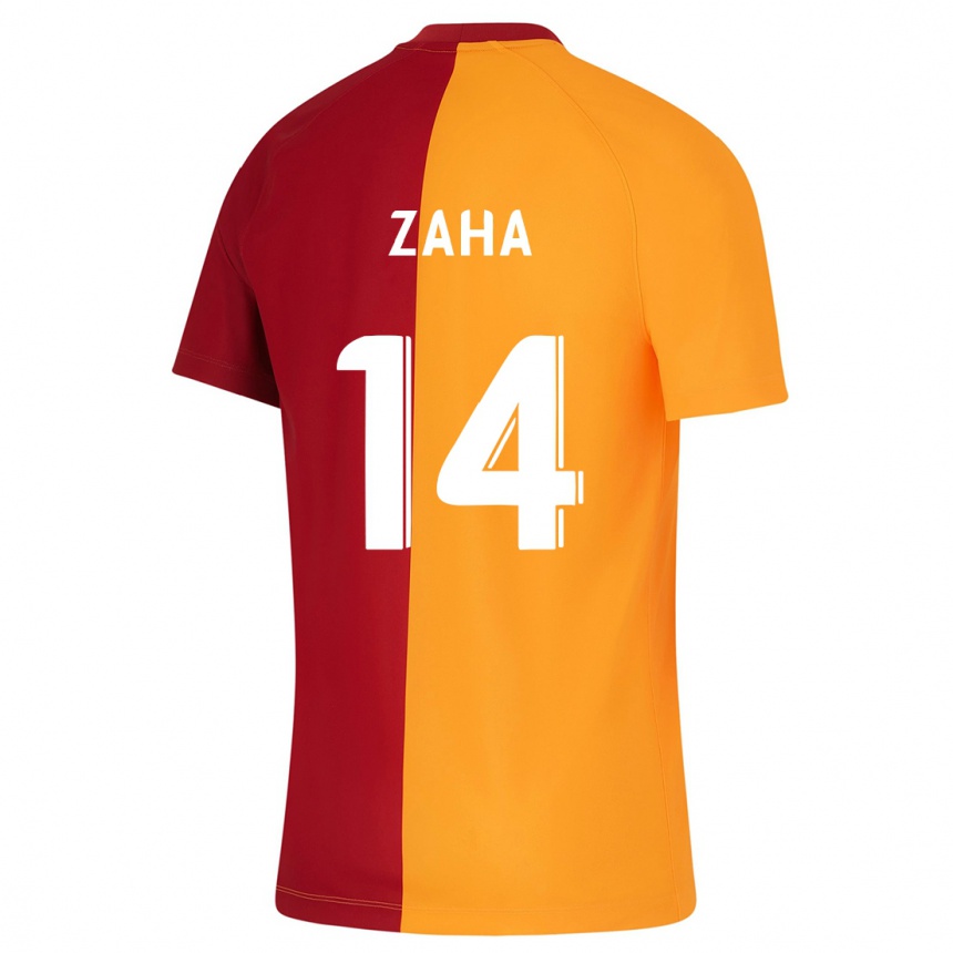 Hombre Fútbol Camiseta Wilfried Zaha #14 Naranja 1ª Equipación 2023/24 Perú