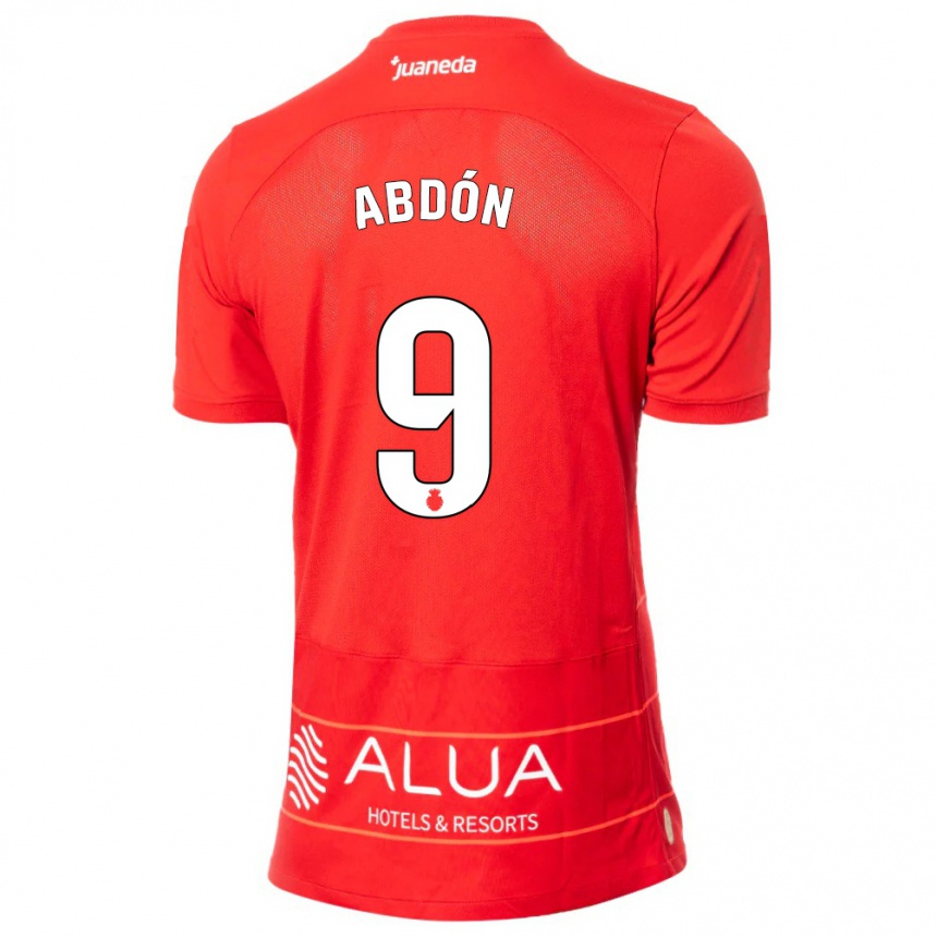 Hombre Fútbol Camiseta Abdón Prats #9 Rojo 1ª Equipación 2023/24 Perú