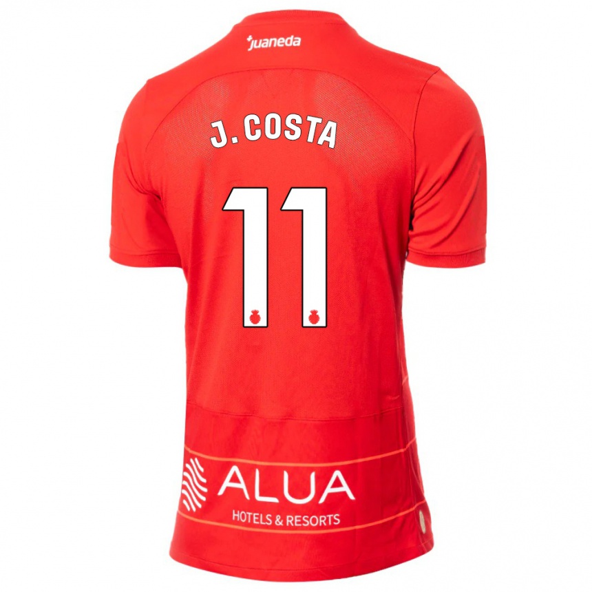 Hombre Fútbol Camiseta Jaume Costa #11 Rojo 1ª Equipación 2023/24 Perú