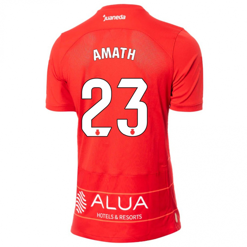 Hombre Fútbol Camiseta Amath Ndiaye #23 Rojo 1ª Equipación 2023/24 Perú