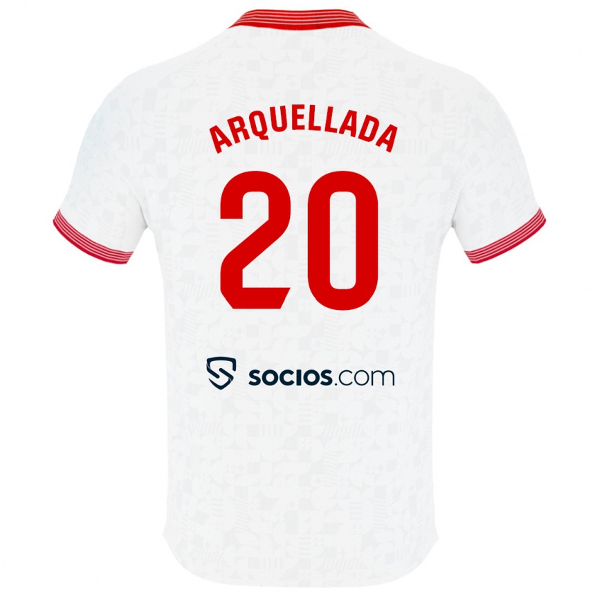 Hombre Fútbol Camiseta Álvaro Arquellada #20 Blanco 1ª Equipación 2023/24 Perú