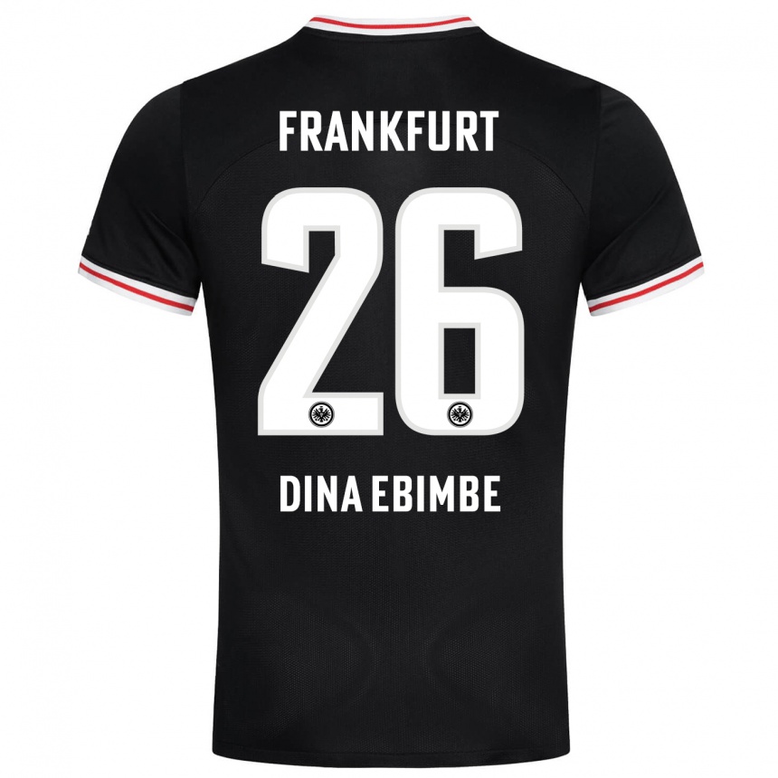 Hombre Fútbol Camiseta Junior Dina Ebimbe #26 Negro 2ª Equipación 2023/24 Perú