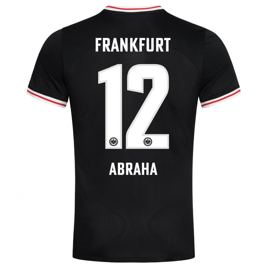 Hombre Fútbol Camiseta Natnael Abraha #12 Negro 2ª Equipación 2023/24 Perú