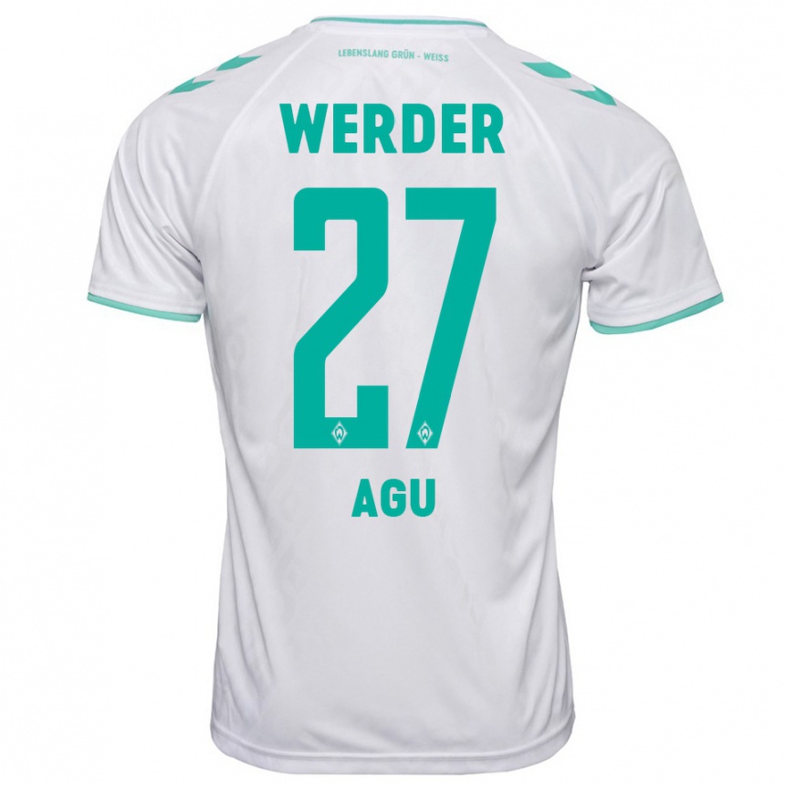 Hombre Fútbol Camiseta Felix Agu #27 Blanco 2ª Equipación 2023/24 Perú