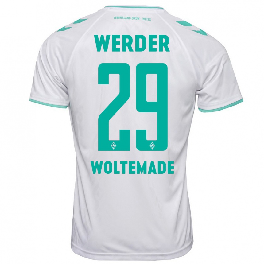 Hombre Fútbol Camiseta Nick Woltemade #29 Blanco 2ª Equipación 2023/24 Perú