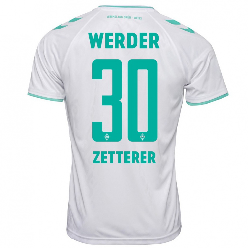 Hombre Fútbol Camiseta Michael Zetterer #30 Blanco 2ª Equipación 2023/24 Perú