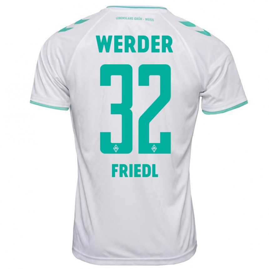 Hombre Fútbol Camiseta Marco Friedl #32 Blanco 2ª Equipación 2023/24 Perú