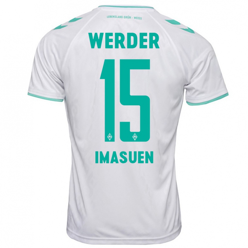 Hombre Fútbol Camiseta Joel Imasuen #15 Blanco 2ª Equipación 2023/24 Perú