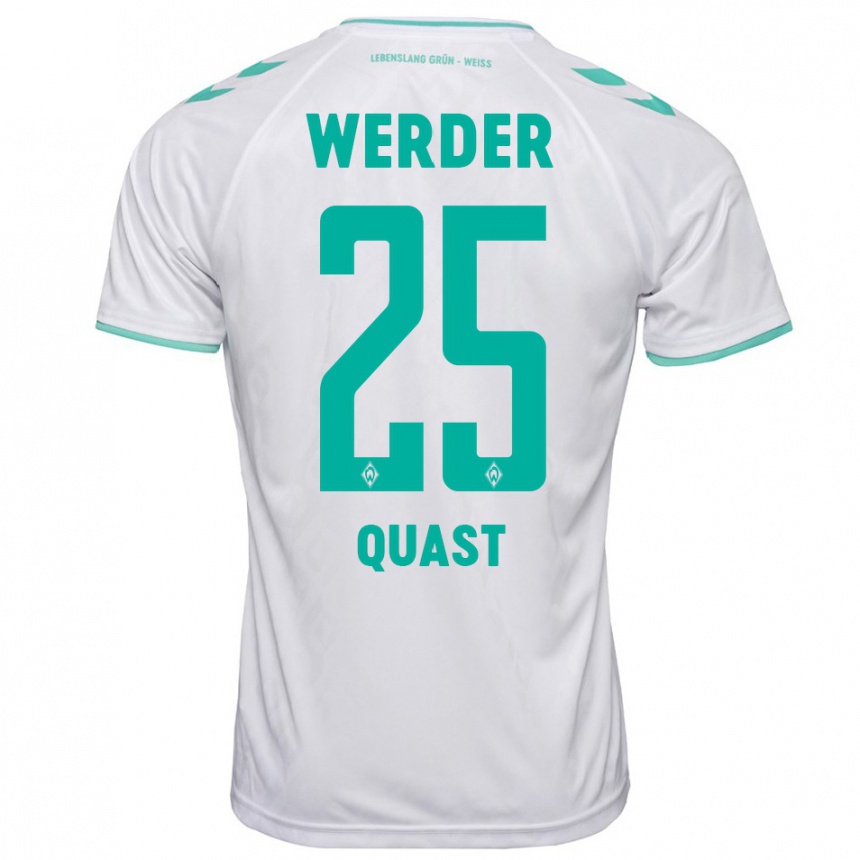 Hombre Fútbol Camiseta Sönke Quast #25 Blanco 2ª Equipación 2023/24 Perú