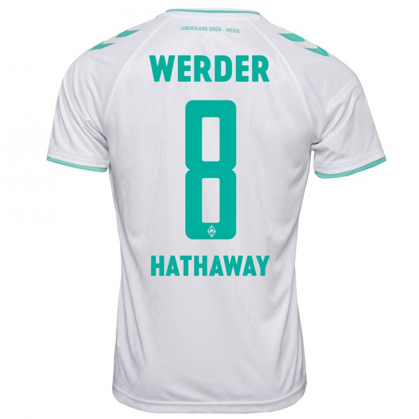 Hombre Fútbol Camiseta Max Hathaway #8 Blanco 2ª Equipación 2023/24 Perú