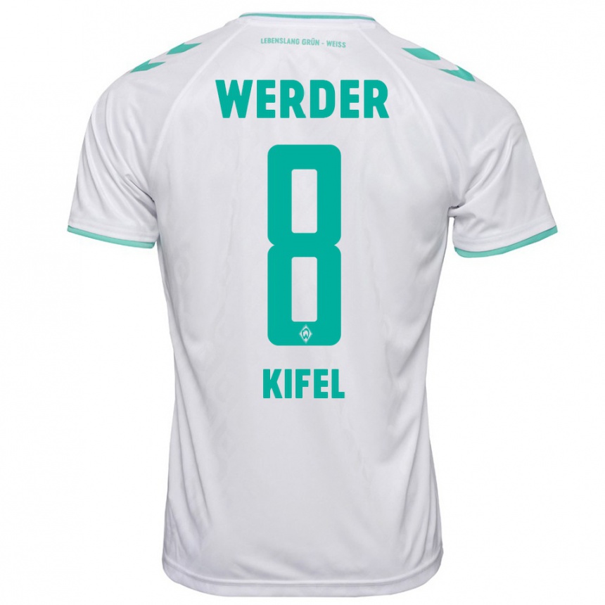 Hombre Fútbol Camiseta Denis Kifel #8 Blanco 2ª Equipación 2023/24 Perú