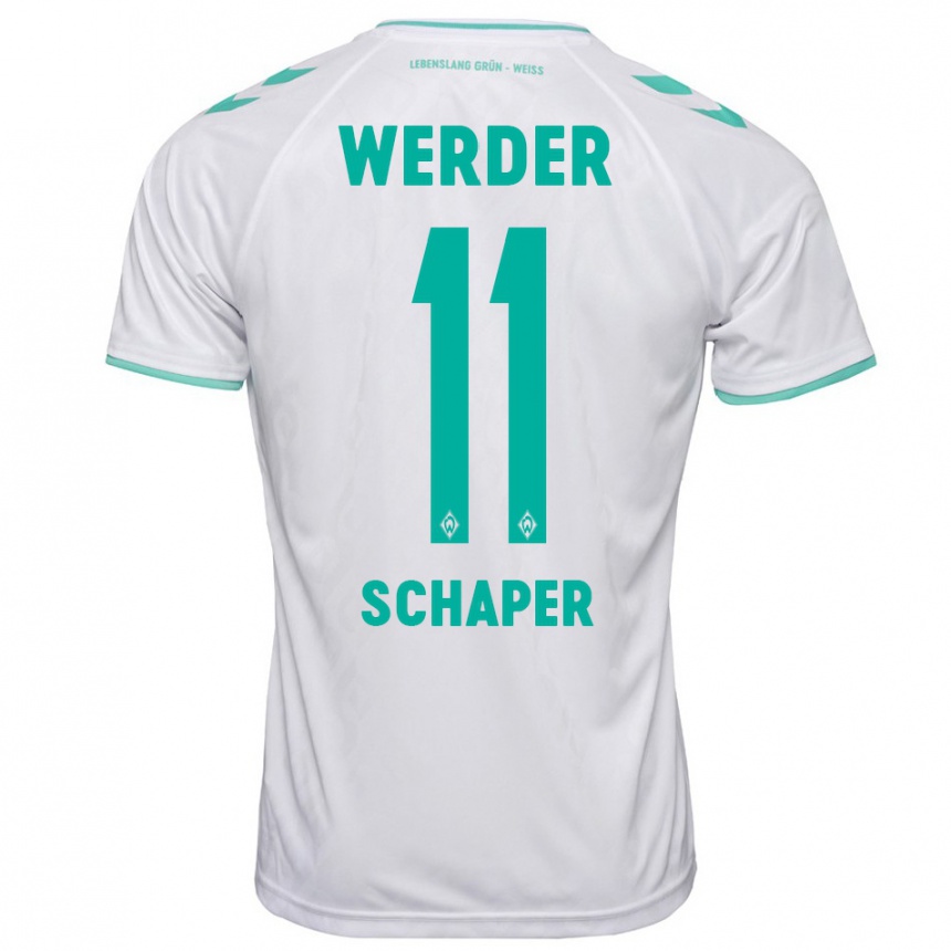 Hombre Fútbol Camiseta Wilken Schaper #11 Blanco 2ª Equipación 2023/24 Perú