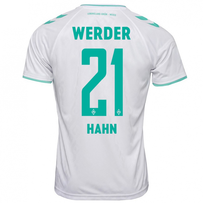 Hombre Fútbol Camiseta Chiara Hahn #21 Blanco 2ª Equipación 2023/24 Perú