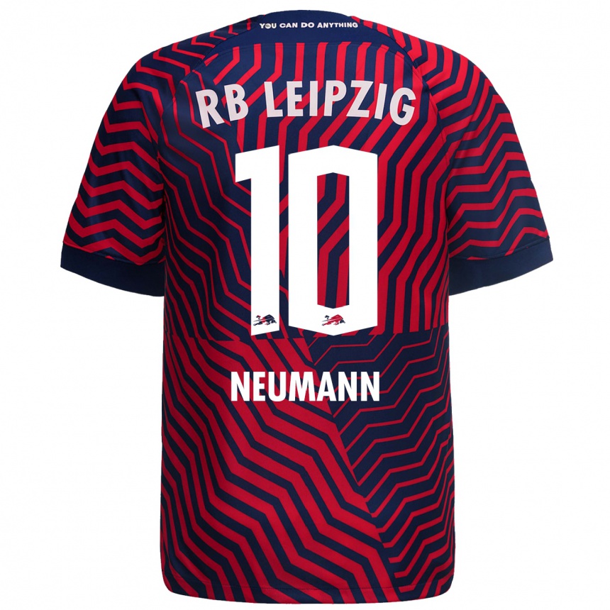 Hombre Fútbol Camiseta Cenny Neumann #10 Azul Rojo 2ª Equipación 2023/24 Perú