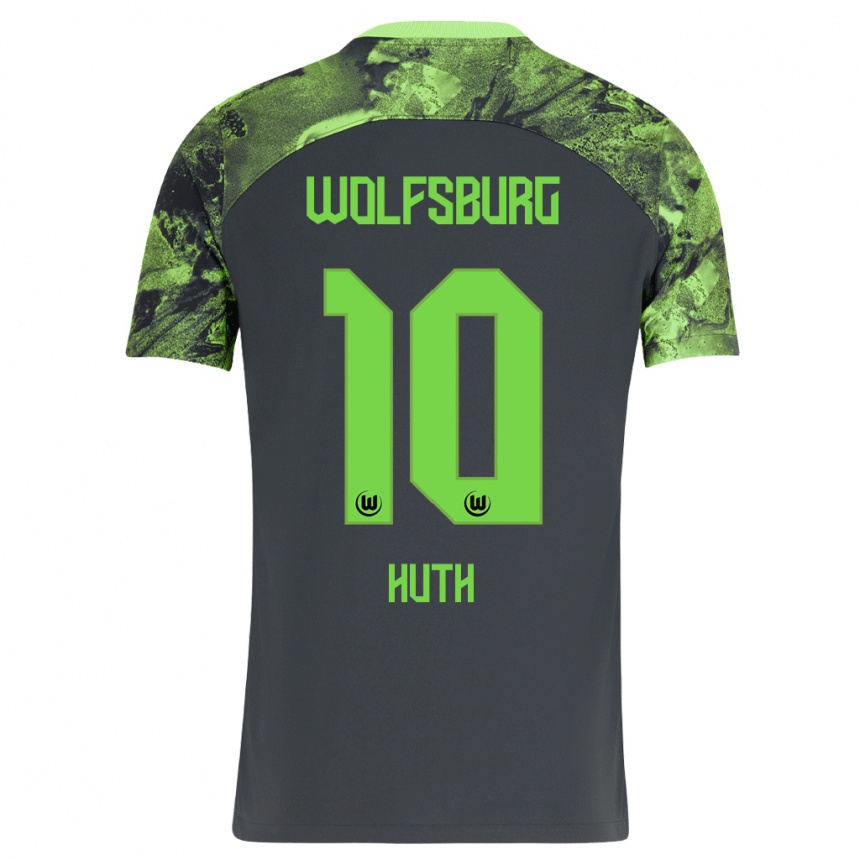 Hombre Fútbol Camiseta Svenja Huth #10 Gris Oscuro 2ª Equipación 2023/24 Perú