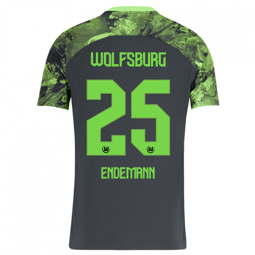 Hombre Fútbol Camiseta Vivien Endemann #25 Gris Oscuro 2ª Equipación 2023/24 Perú