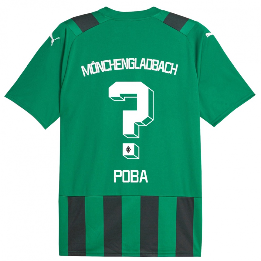 Hombre Fútbol Camiseta Peniel Poba #0 Verde Negro 2ª Equipación 2023/24 Perú