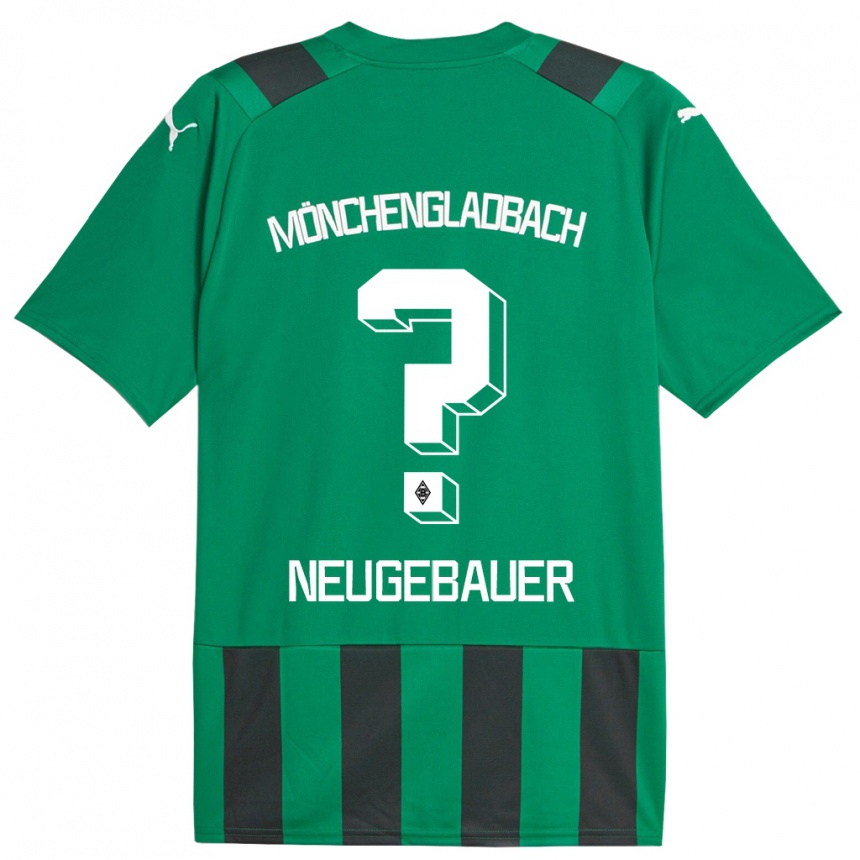 Hombre Fútbol Camiseta Simon Neugebauer #0 Verde Negro 2ª Equipación 2023/24 Perú