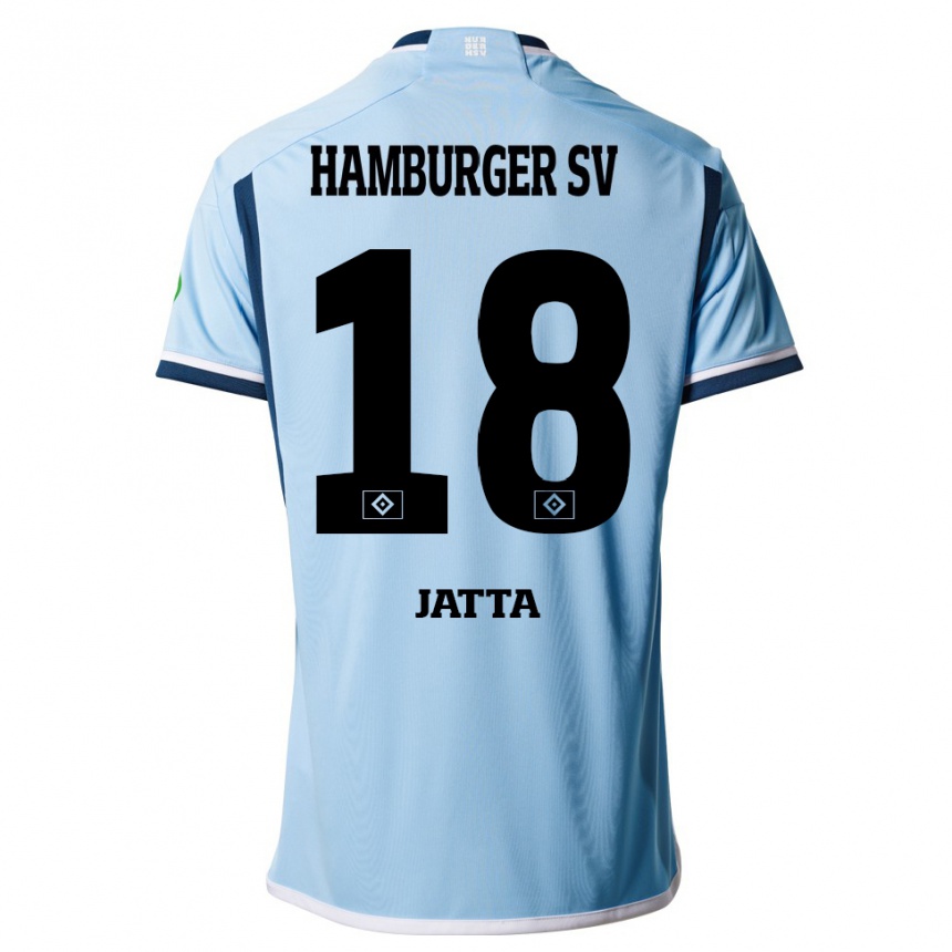 Hombre Fútbol Camiseta Bakery Jatta #18 Azul 2ª Equipación 2023/24 Perú