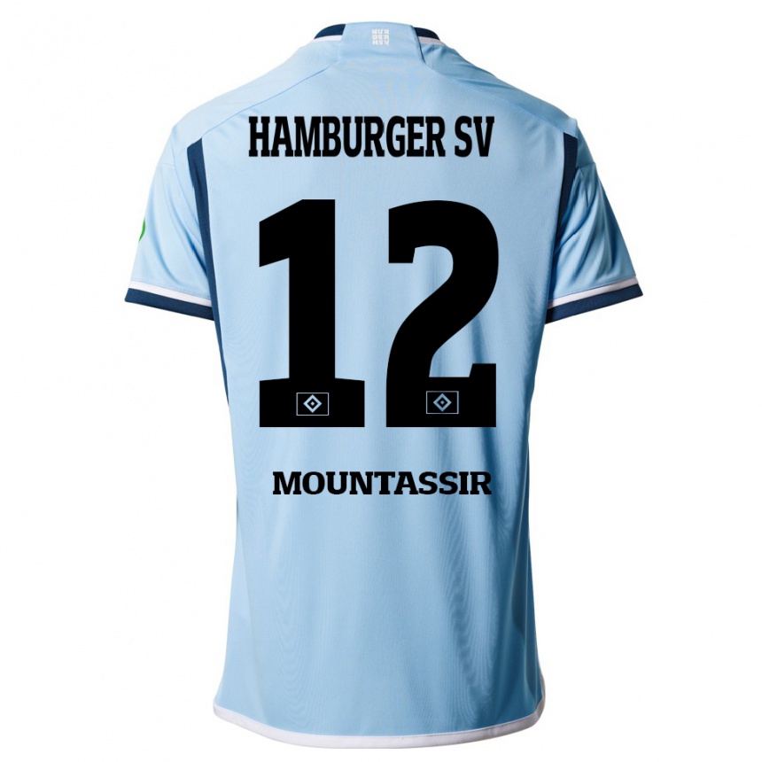 Hombre Fútbol Camiseta Youssef Mountassir #12 Azul 2ª Equipación 2023/24 Perú