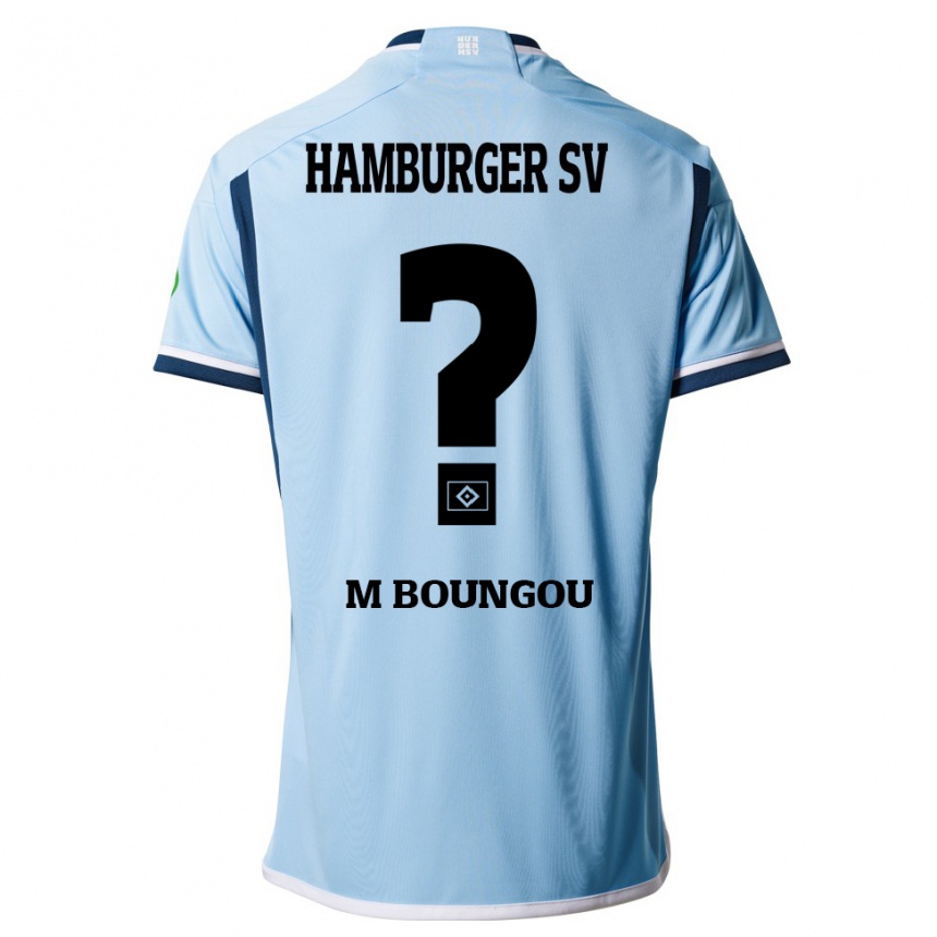 Hombre Fútbol Camiseta Edmond Loubongo-M'boungou #0 Azul 2ª Equipación 2023/24 Perú