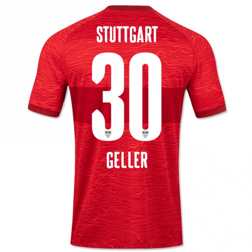 Hombre Fútbol Camiseta Robert Geller #30 Rojo 2ª Equipación 2023/24 Perú