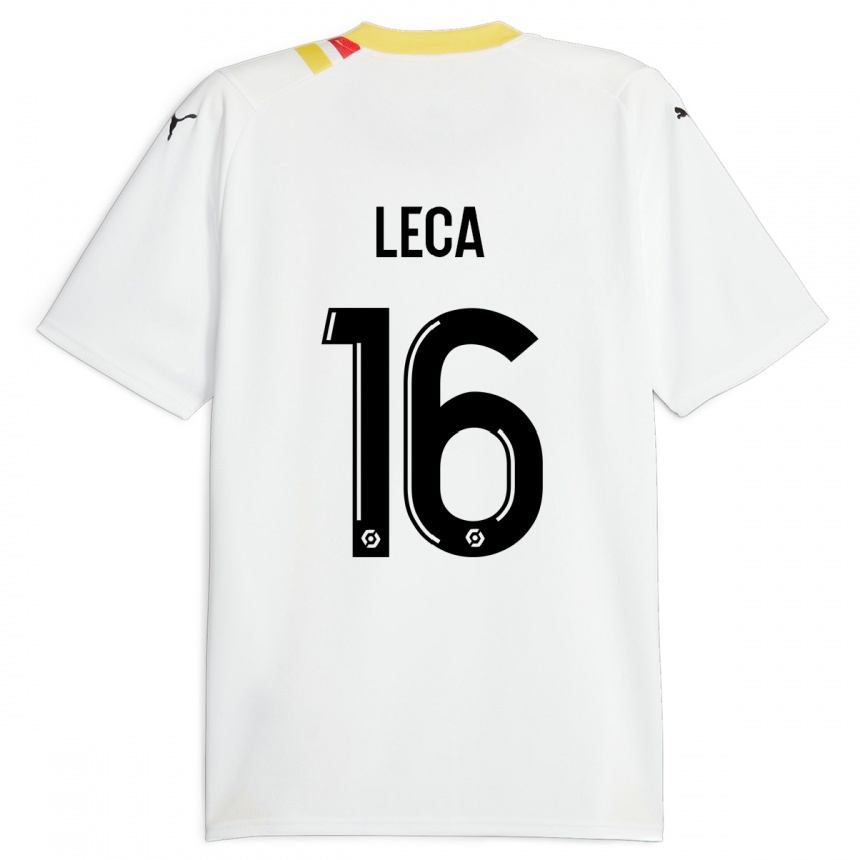 Hombre Fútbol Camiseta Jean-Louis Leca #16 Negro 2ª Equipación 2023/24 Perú