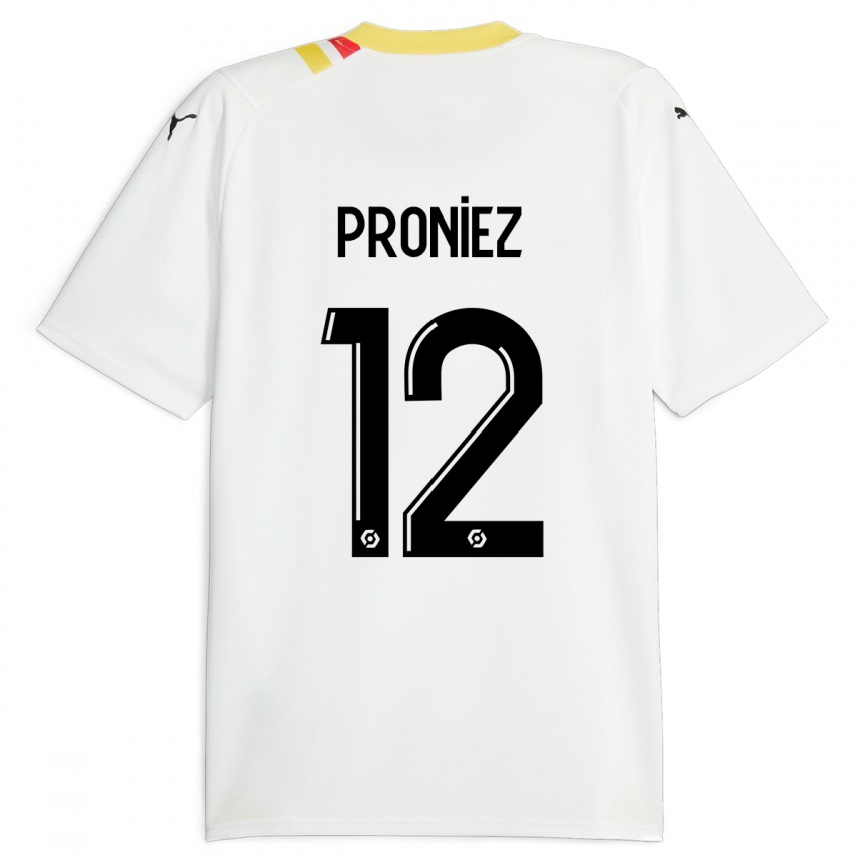 Hombre Fútbol Camiseta Fany Proniez #12 Negro 2ª Equipación 2023/24 Perú