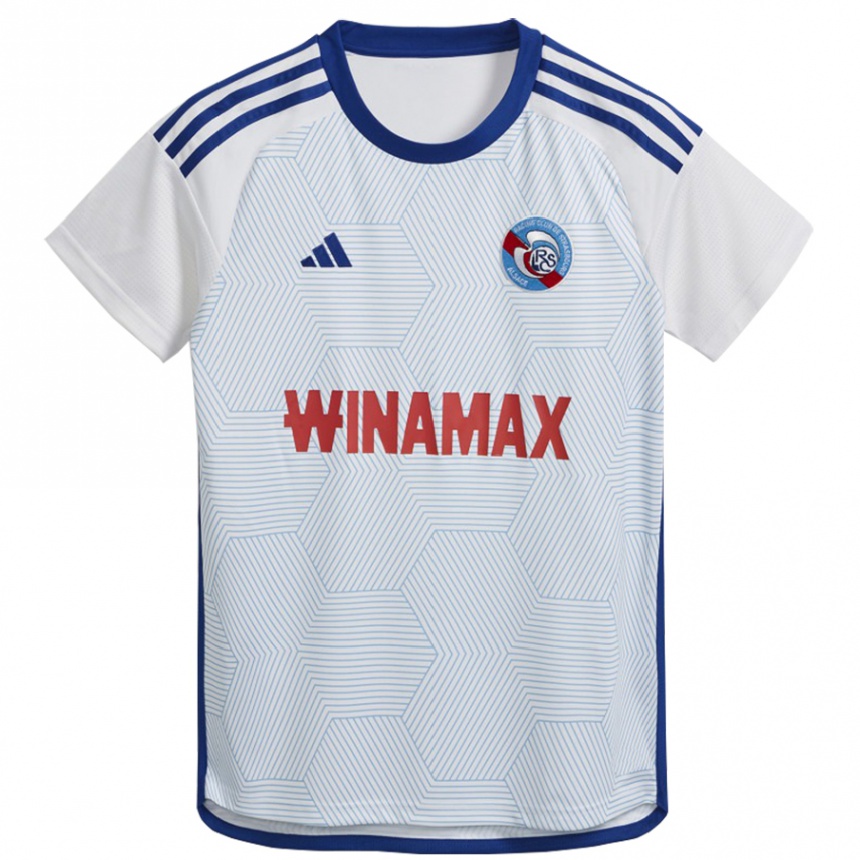 Hombre Fútbol Camiseta Chris Mbaï-Assem #0 Blanco 2ª Equipación 2023/24 Perú