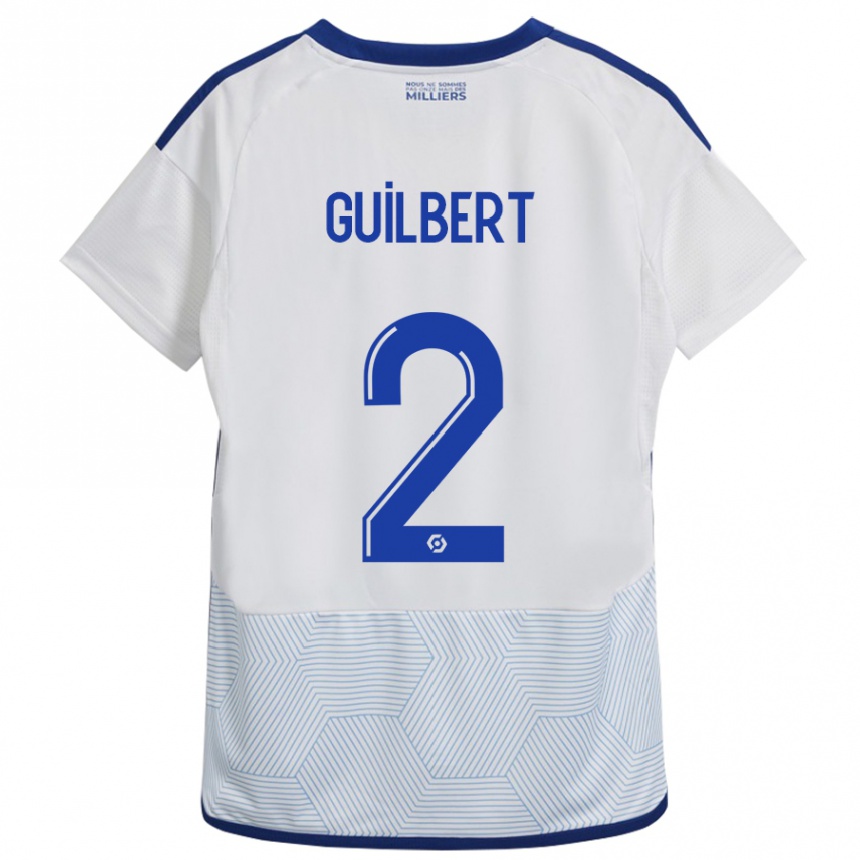 Hombre Fútbol Camiseta Frédéric Guilbert #2 Blanco 2ª Equipación 2023/24 Perú