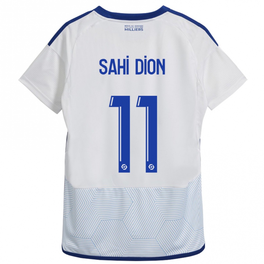 Hombre Fútbol Camiseta Moïse Sahi Dion #11 Blanco 2ª Equipación 2023/24 Perú