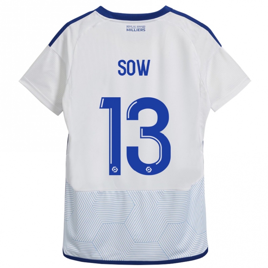 Hombre Fútbol Camiseta Saïdou Sow #13 Blanco 2ª Equipación 2023/24 Perú