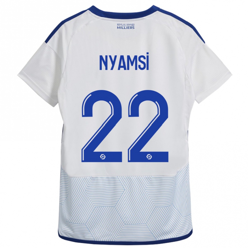 Hombre Fútbol Camiseta Gerzino Nyamsi #22 Blanco 2ª Equipación 2023/24 Perú