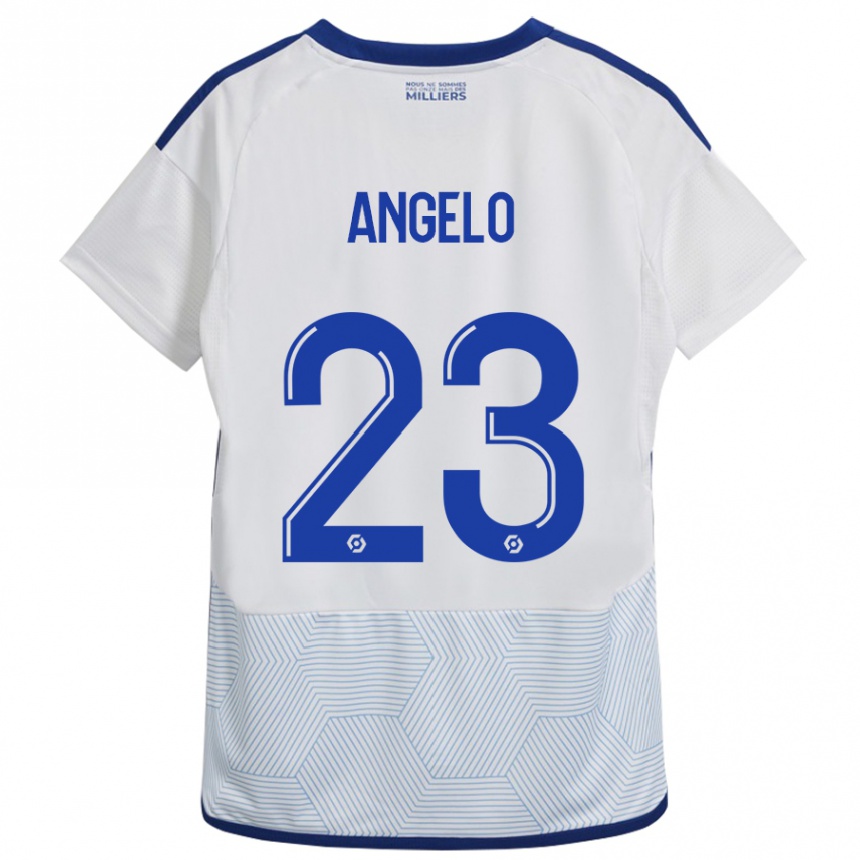 Hombre Fútbol Camiseta Ângelo #23 Blanco 2ª Equipación 2023/24 Perú