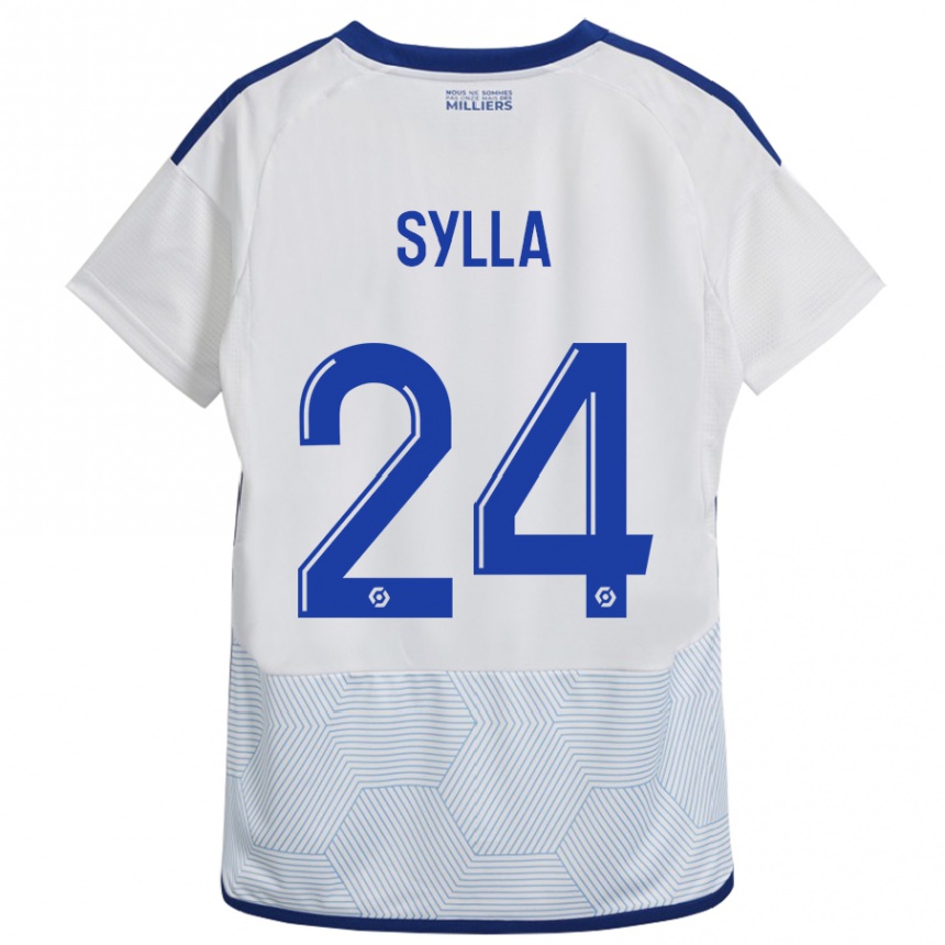 Hombre Fútbol Camiseta Abakar Sylla #24 Blanco 2ª Equipación 2023/24 Perú