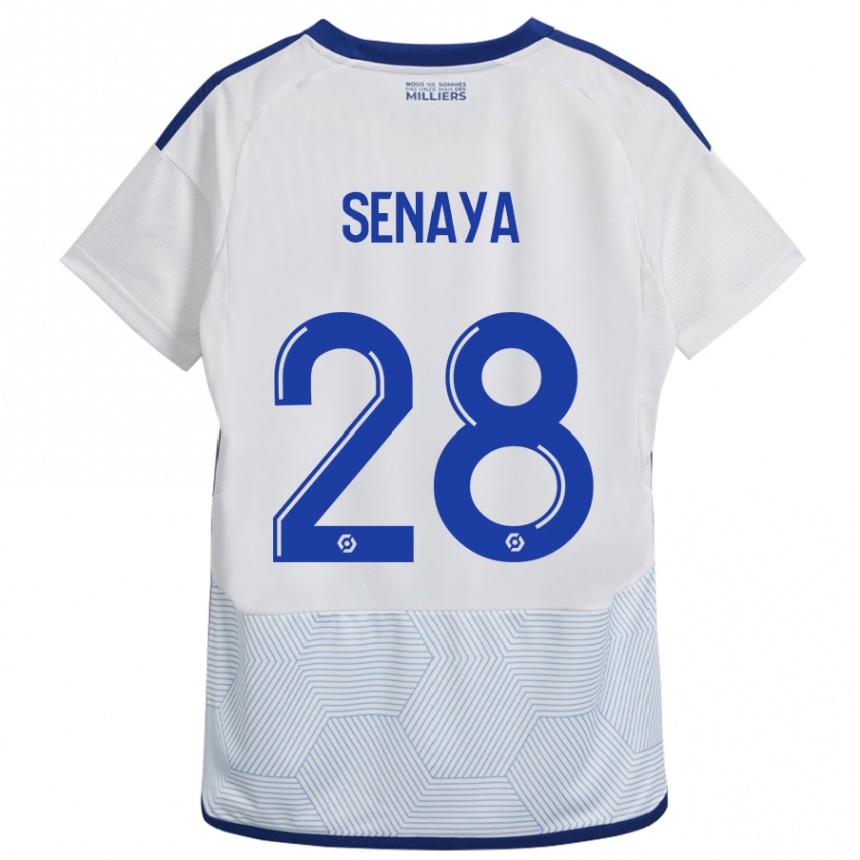 Hombre Fútbol Camiseta Marvin Senaya #28 Blanco 2ª Equipación 2023/24 Perú