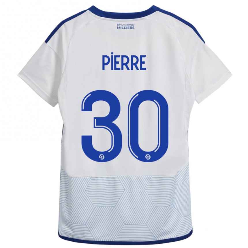 Hombre Fútbol Camiseta Alexandre Pierre #30 Blanco 2ª Equipación 2023/24 Perú