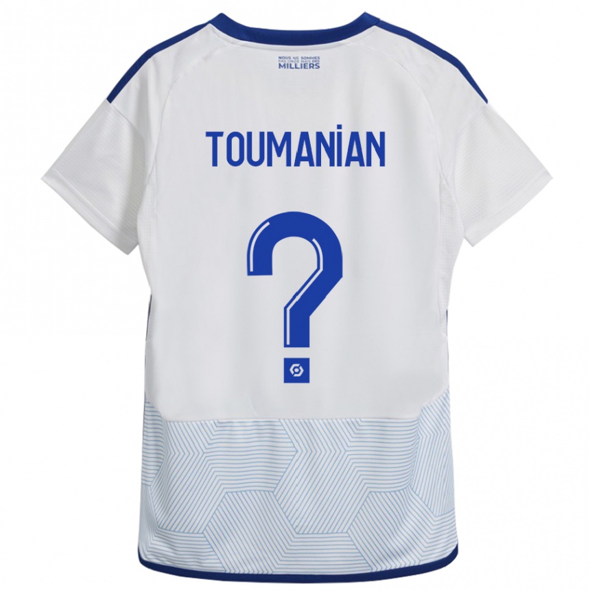 Hombre Fútbol Camiseta Anthony Toumanian #0 Blanco 2ª Equipación 2023/24 Perú