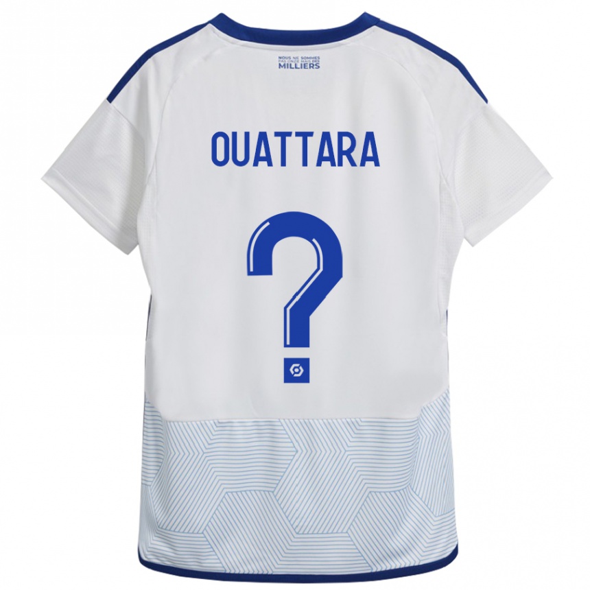 Hombre Fútbol Camiseta Abdoul Ouattara #0 Blanco 2ª Equipación 2023/24 Perú