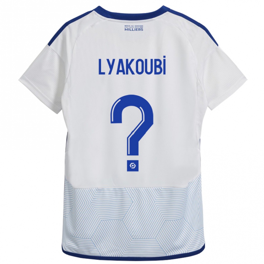 Hombre Fútbol Camiseta Oussama Lyakoubi #0 Blanco 2ª Equipación 2023/24 Perú