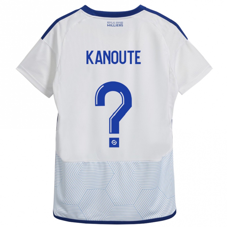 Hombre Fútbol Camiseta Mahamadou Kanouté #0 Blanco 2ª Equipación 2023/24 Perú