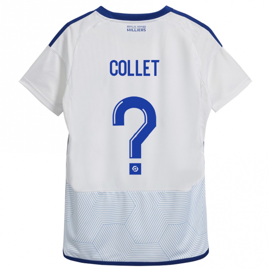 Hombre Fútbol Camiseta Arthur Tirard Collet #0 Blanco 2ª Equipación 2023/24 Perú