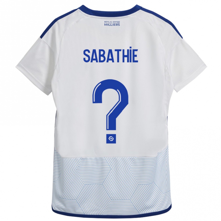 Hombre Fútbol Camiseta Gabin Sabathié #0 Blanco 2ª Equipación 2023/24 Perú