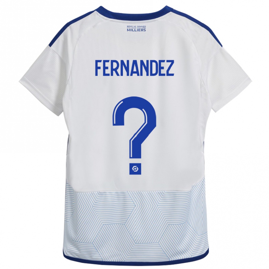 Hombre Fútbol Camiseta Elies Araar Fernandez #0 Blanco 2ª Equipación 2023/24 Perú