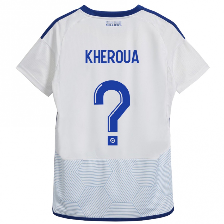 Hombre Fútbol Camiseta Nail Kheroua #0 Blanco 2ª Equipación 2023/24 Perú