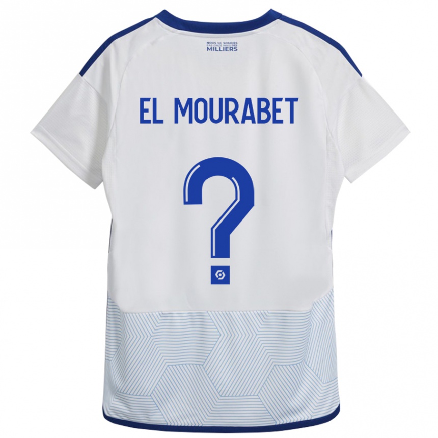 Hombre Fútbol Camiseta Samir El Mourabet #0 Blanco 2ª Equipación 2023/24 Perú