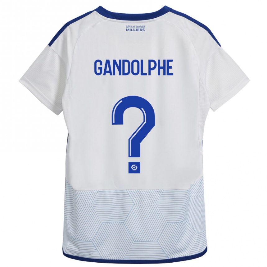 Hombre Fútbol Camiseta Adrien Gandolphe #0 Blanco 2ª Equipación 2023/24 Perú