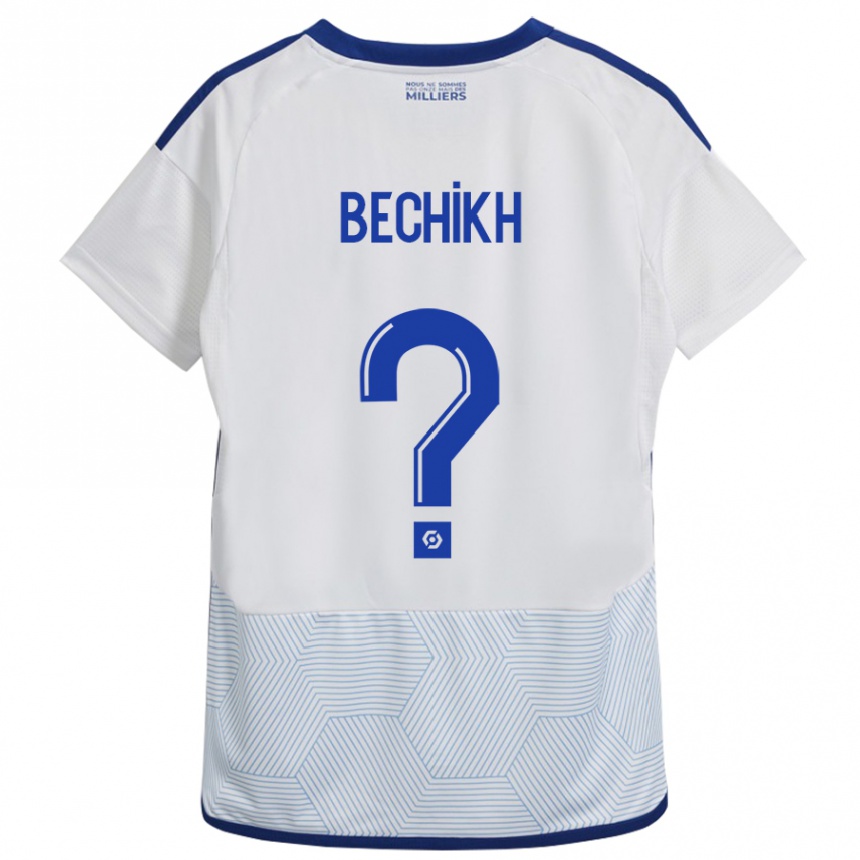 Hombre Fútbol Camiseta Mohamed Bechikh #0 Blanco 2ª Equipación 2023/24 Perú